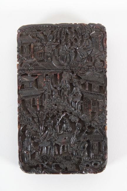 CHINA, Canton, 19th century
A rectangular case mad