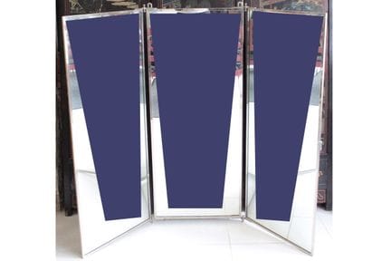 MAISON BROT - Triptych mirror with brass frame.
Pl