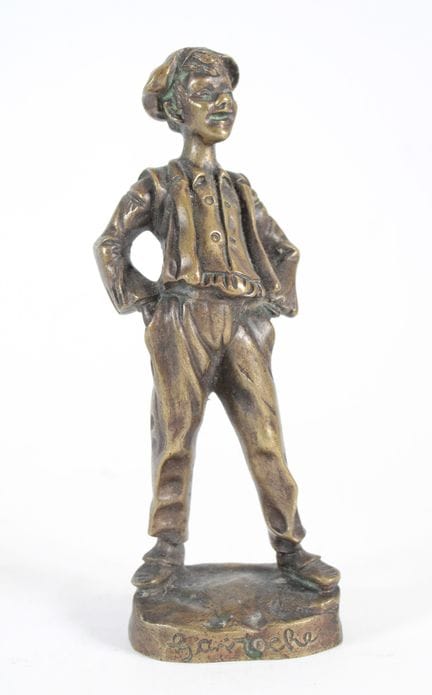 OMONT, Georges (20th century)
Gavroche.
Bronze cas