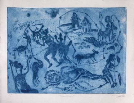 Inés SANCHEZ COZAR (1942) 
"TRIBUS AFRICANAS"
Grab