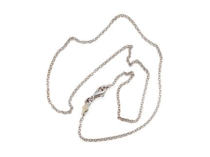 42.5 cm Anchor-Link Necklace Chain in 750 White Go