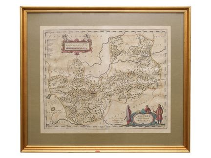 Johannes Blaeu (1596-1673), gravure sur cuivre « Q