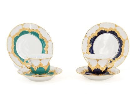 Due servizi da caffè, Meissen, forma B, dal 1934

