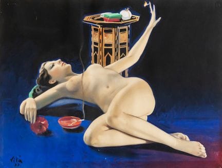 Emilio Vilà (1887-1967), Nu féminin, 1933

Gouache
