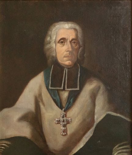 Peinture représentant un dignitaire ecclésiastique