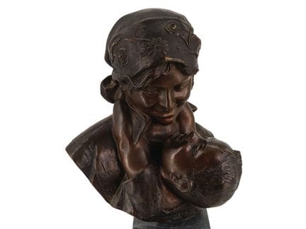 Antonio Merente, busto in bronzo "Maternità", prob