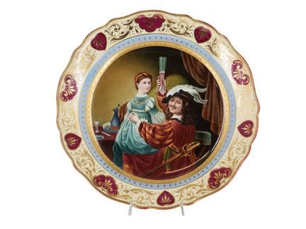 Grande assiette d'apparat, motif d'après Rembrandt