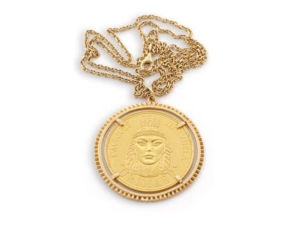 1955-60 Caciques 20-gram Gold Coin from Venezuela 