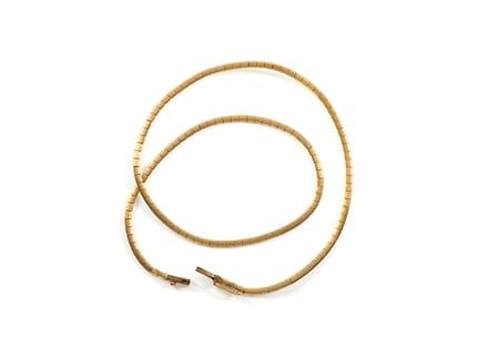 43,5 cm langes Collier aus mattiertem Gelbgold

43
