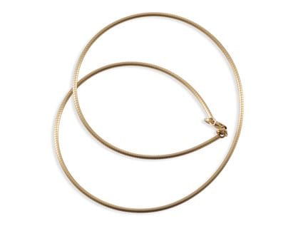 Halsreif aus mattiertem 585 Gelbgold

Halsreif aus