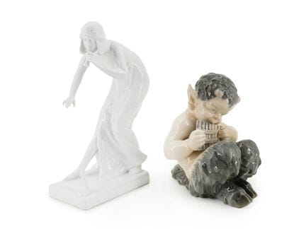 Dos figuras de porcelana, Rosenthal y Royal Copenh