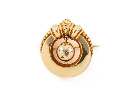 Antike Biedermeier-Brosche aus 585 Gelbgold

Antik