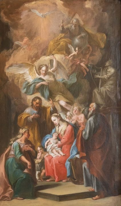 Peinture, Franz Anton Weiß (1729 - 1784), Adoratio
