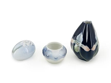 Trois objets en porcelaine, Bing &amp; Gröndahl et