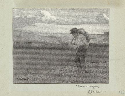 Raymond THIBÉSART (1874-1968)
"Derniers rayons".
C