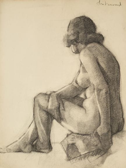 Raymond THIBÉSART (1874-1968)
Etude de nu féminin.