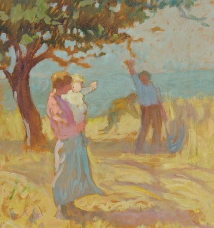 Raymond THIBÉSART (1874-1968)
La récolte familiale