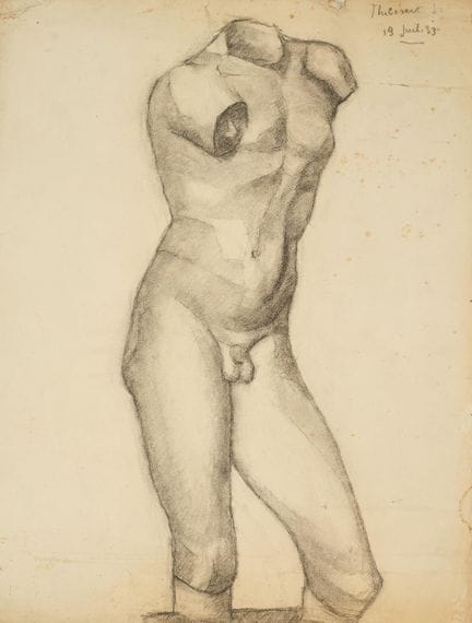 Raymond THIBÉSART (1874-1968)
Etude de sculpture.
