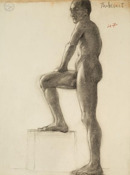 Raymond THIBÉSART (1874-1968)
Etude de nu masculin