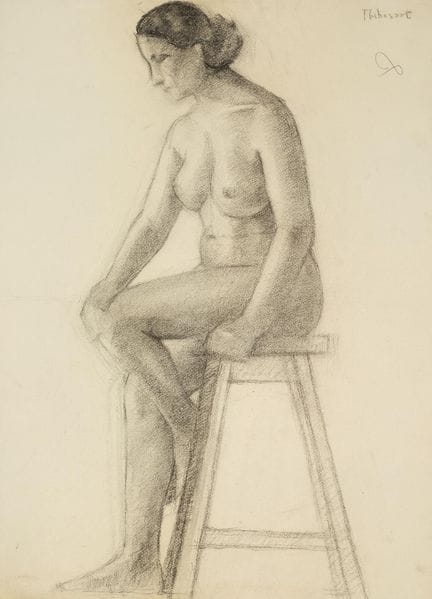 Raymond THIBÉSART (1874-1968)
Etude de nu féminin.