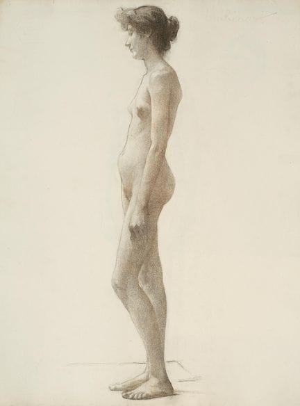 Raymond THIBÉSART (1874-1968)
Etude de nu féminin 