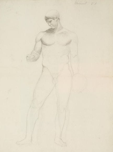Raymond THIBÉSART (1874-1968)
Etude de nu masculin