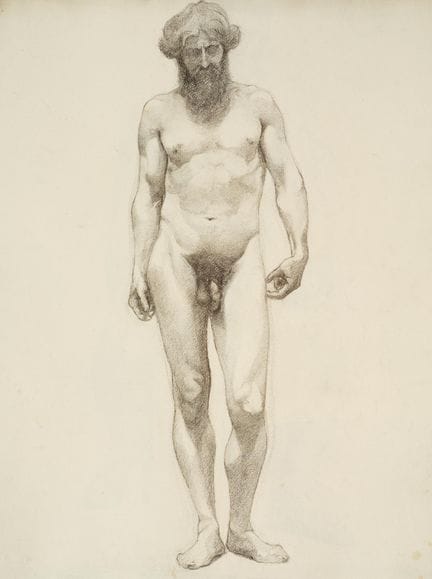 Raymond THIBÉSART (1874-1968)
Etude de nu masculin