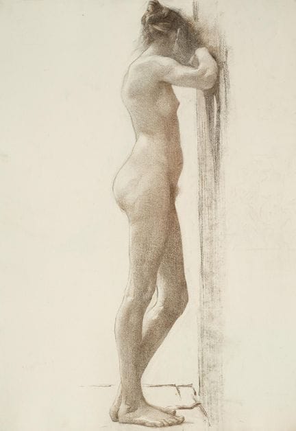 Raymond THIBÉSART (1874-1968)
Etude de nu féminin 
