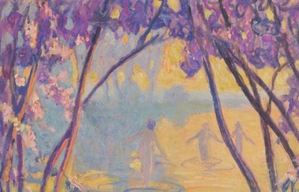 Raymond THIBÉSART (1874-1968)
Le Bain.
Huile et go
