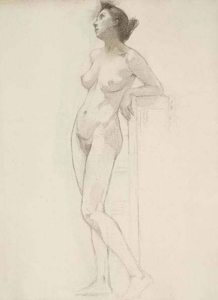 Raymond THIBÉSART (1874-1968)
Etude de nu féminin.