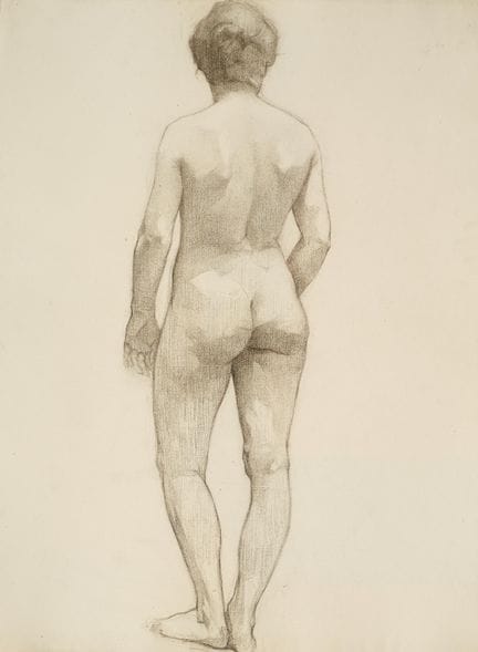 Raymond THIBÉSART (1874-1968)
Etude de nu féminin.