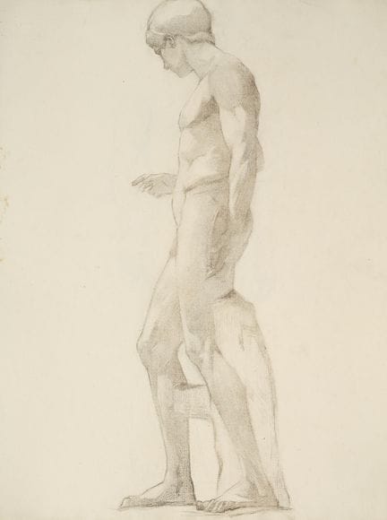 Raymond THIBÉSART (1874-1968)
Etude de nu masculin