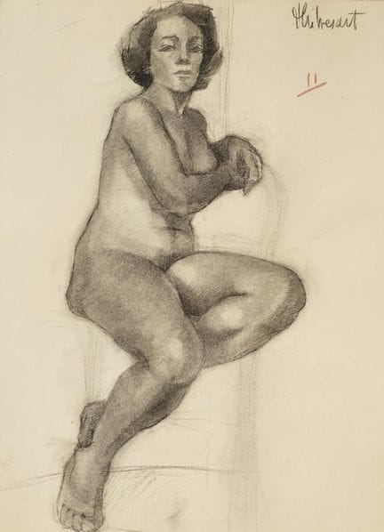 Raymond THIBÉSART (1874-1968)
Etude de nu féminin 