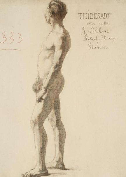 Raymond THIBÉSART (1874-1968)
Etude de nu masculin