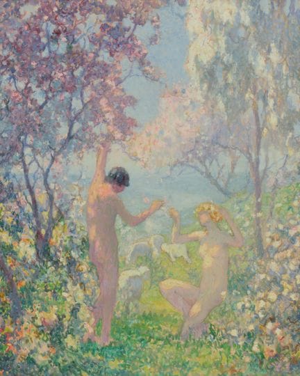 Raymond THIBÉSART (1874-1968)
Naïades sous les cer