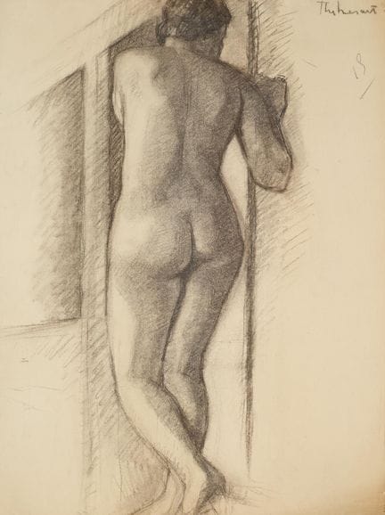 Raymond THIBÉSART (1874-1968)
Etude de nu féminin.