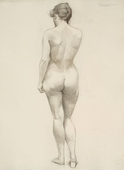 Raymond THIBÉSART (1874-1968)
Etude de nu féminin 