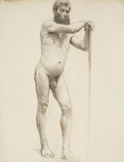 Raymond THIBÉSART (1874-1968)
Etude de nu masculin