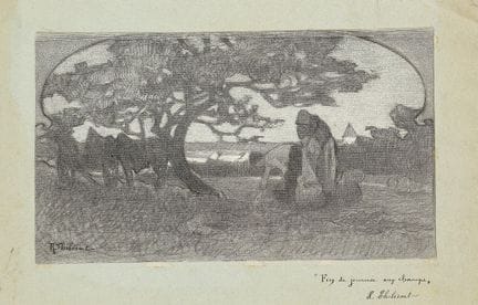 Raymond THIBÉSART (1874-1968)
"Fin de journée aux 