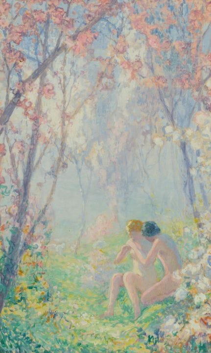 Raymond THIBÉSART (1874-1968)
Naïades sous les cer