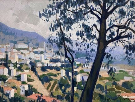 Louis-Jacques VIGNON (1897-1985)
Vue de Grasse 
Go