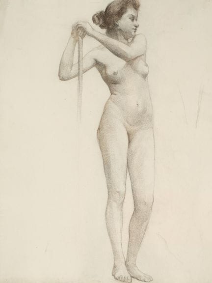 Raymond THIBÉSART (1874-1968)
Etude de nu féminin 