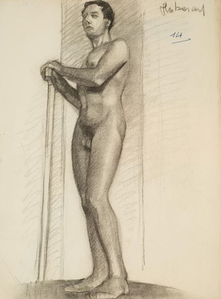 Raymond THIBÉSART (1874-1968)
Etude de nu masculin