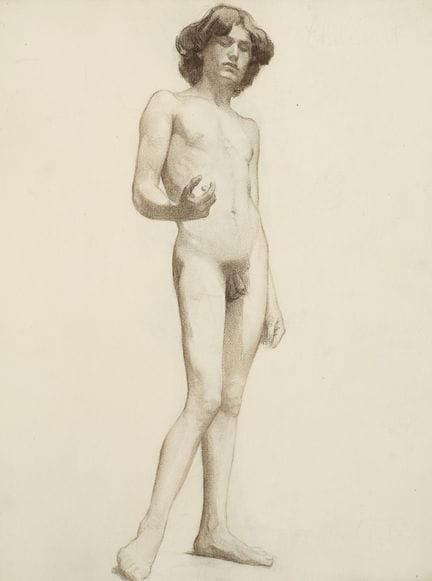 Raymond THIBÉSART (1874-1968)
Etude de nu masculin