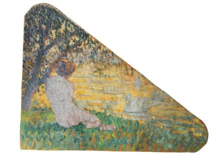Raymond THIBÉSART (1874-1968)
La baigneuse.
Huile 