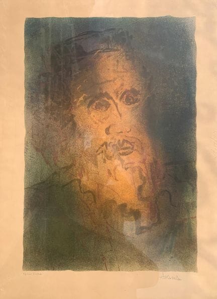 Maurice ARAMA (geboren 1934)
Der rote Weise.
Farbl