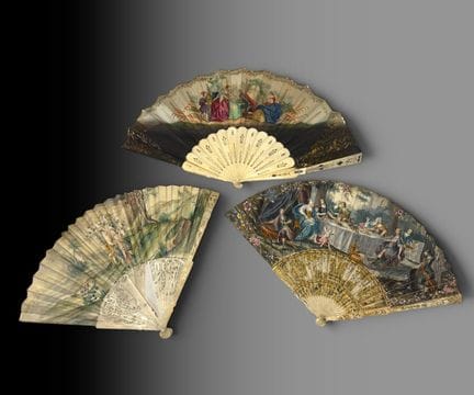 FRANCE - Late 18th century
A pair of fans made of 