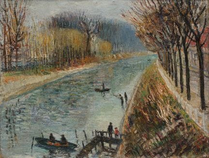 Auguste DUREL (1904–1993)
Der Kanal im Herbst
Öl a