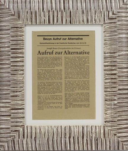 约瑟夫-博伊斯（1921-1986）
Appel à l'initiative [Aufruf zu