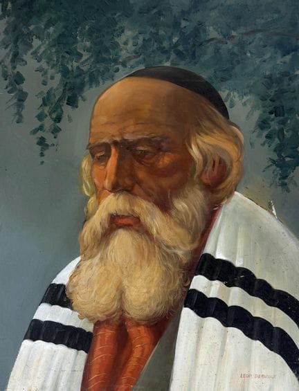 Leop DEBRULÉ (20. Jahrhundert)
Porträt eines Rabbi